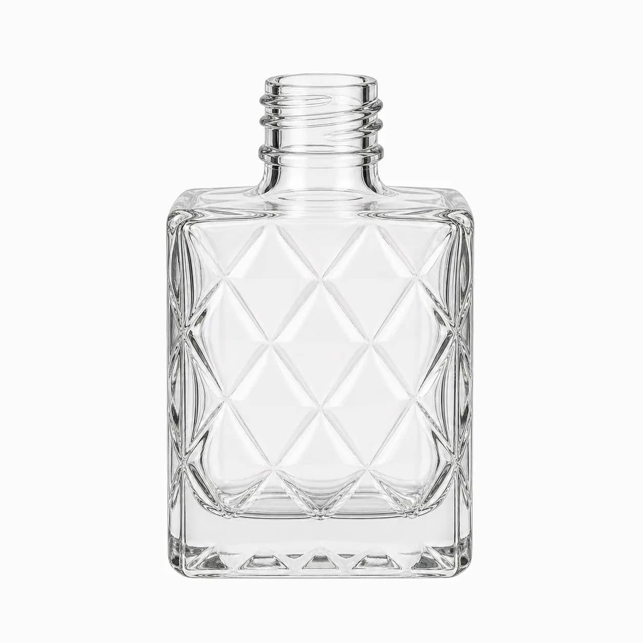 Diamond-Pattern Embossed Polish Bottles GPS-BPC-7100