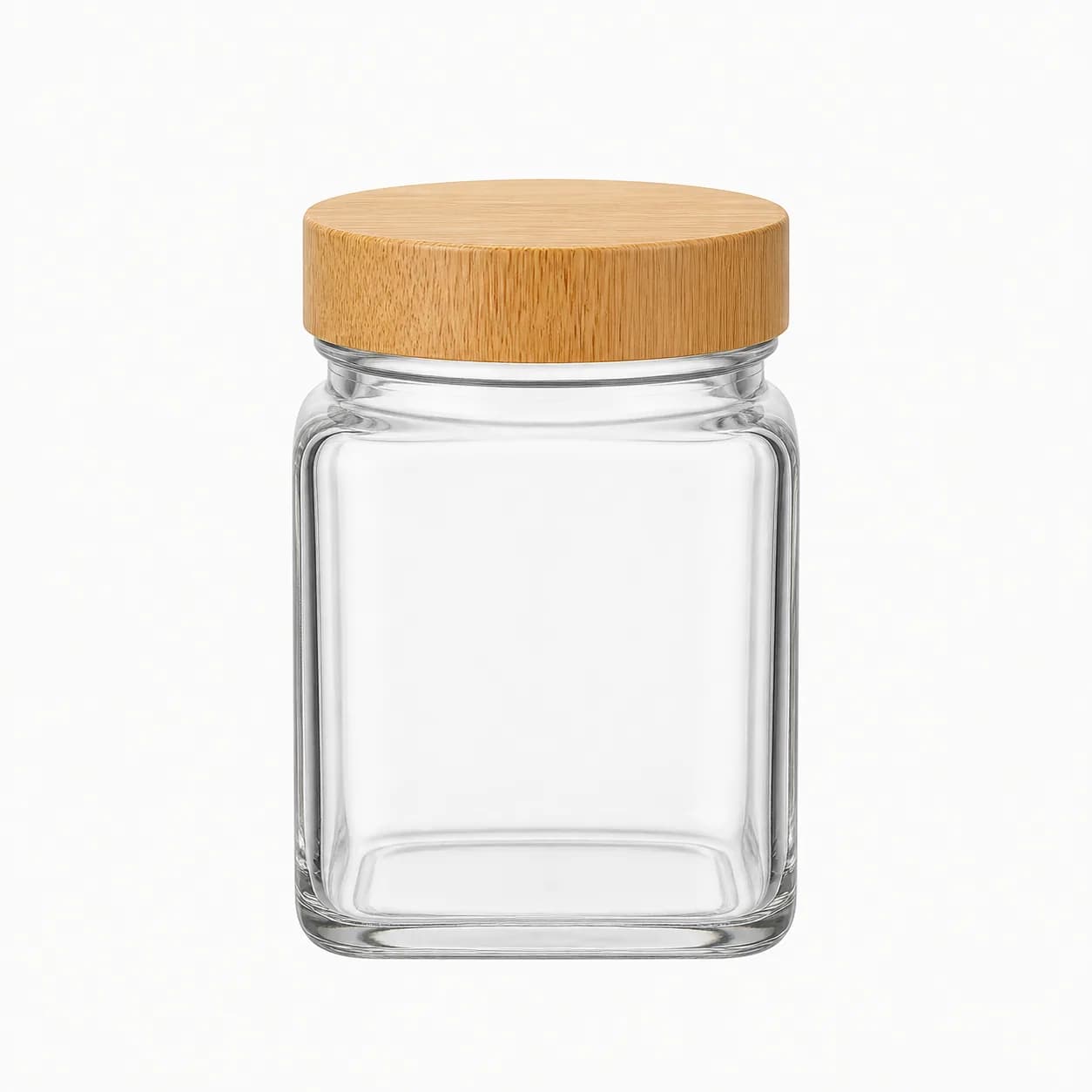 Square Spice Jars with Bamboo Lids GPS-FS-9713