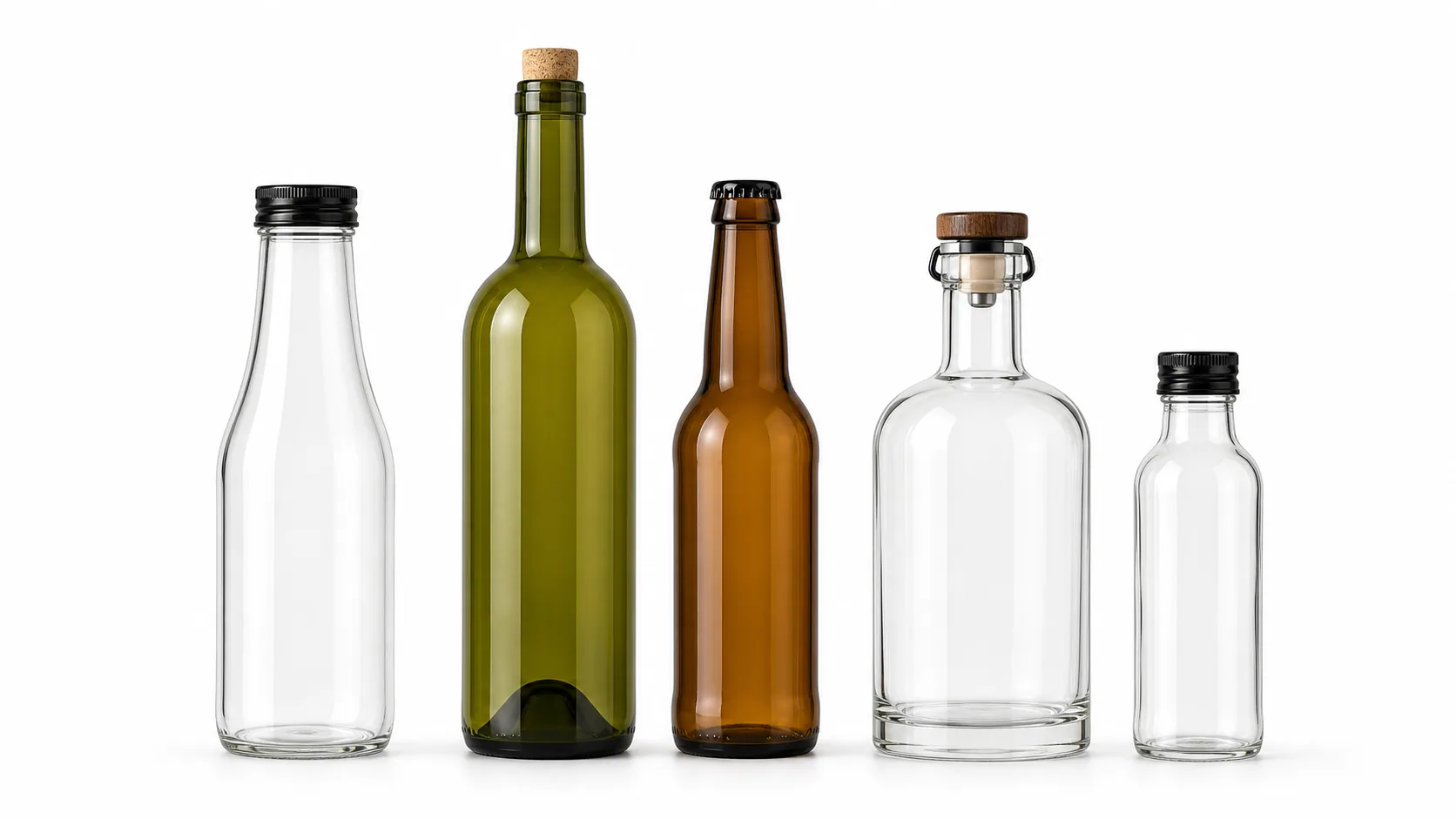 Illustrative beverage, wine & spirits glass packaging arrangement