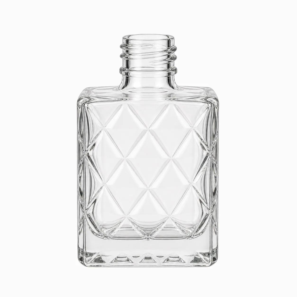 Diamond-Pattern Embossed Nail Polish Bottles