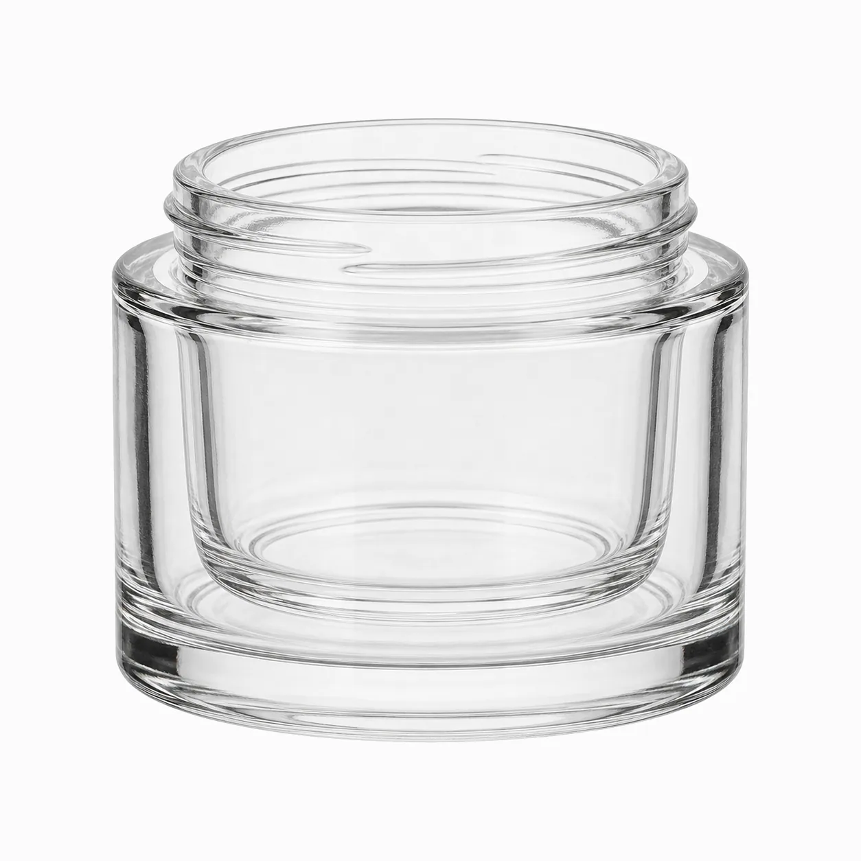 Refillable Double-Glass Cream Jars
